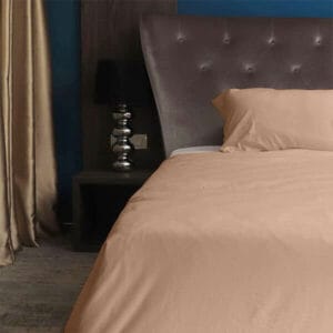 Enobarvna posteljnina – Kapučino