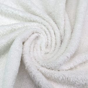 Frotirasta kopalniška brisača bela