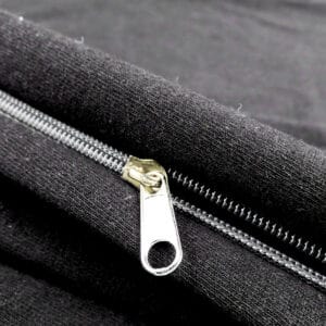 Kvalitetna posteljnina iz bombaža, Črna barva, zapiranje na zadrgo