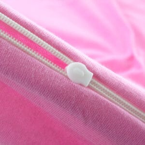 Kvalitetna posteljnina iz bombaža, Roza barva, zapiranje na zadrgo