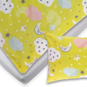 Otroški set posteljnine Pravljično nebo in rjuhe