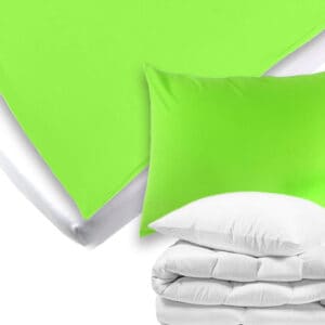 Posteljni set Luna, svetlo zelene barve