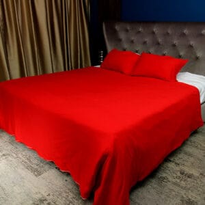 Posteljnina 200×200 cm rdeča