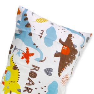 Prevleka za otroški vzglavnik z motivom Dino svet