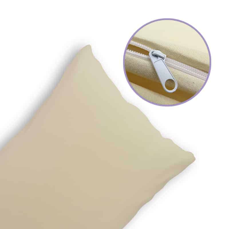 Prevleka za vzglavnik bež barve, 50×70 cm in 60×80 cm