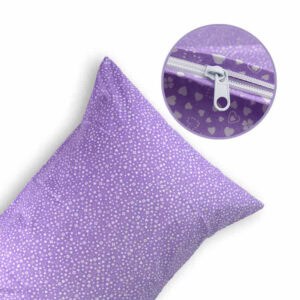 Prevleka za vzglavnik Srečne sanje – Vijolična, 50×70 cm in 60×80 cm, 100% bombaž