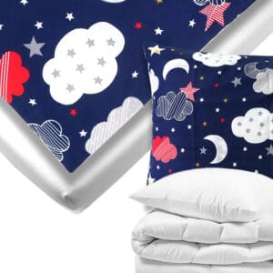 Set posteljnine za otroško posteljico z motivom Sladke sanje